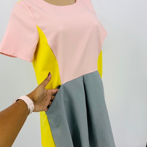 Color Block Shift Dress - Picture 6 of 8